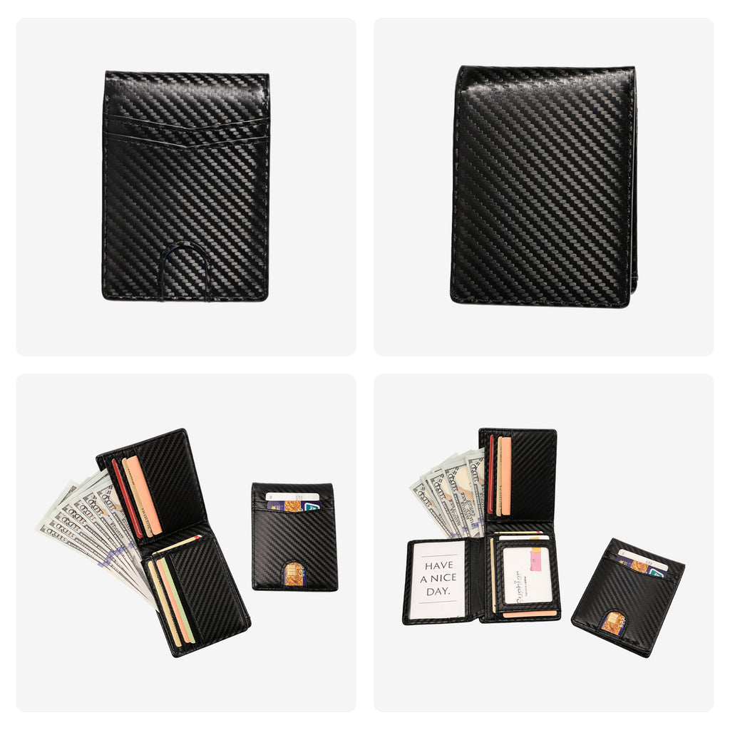 Portefeuille Homme Business-Casual Carbon-Fibre
