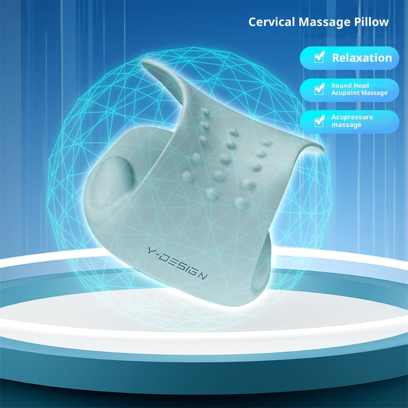 Oreiller de massage de traction cervical Shiatsu à base de gravité