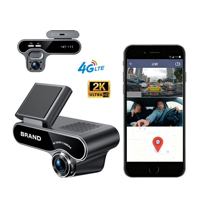 Real-time Surveillance Dual-radar 4G Dual-camera Dash Cam