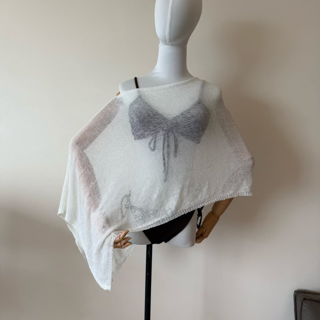Châle de cloque irrégulier Protection solaire Top Tunique de style lâche