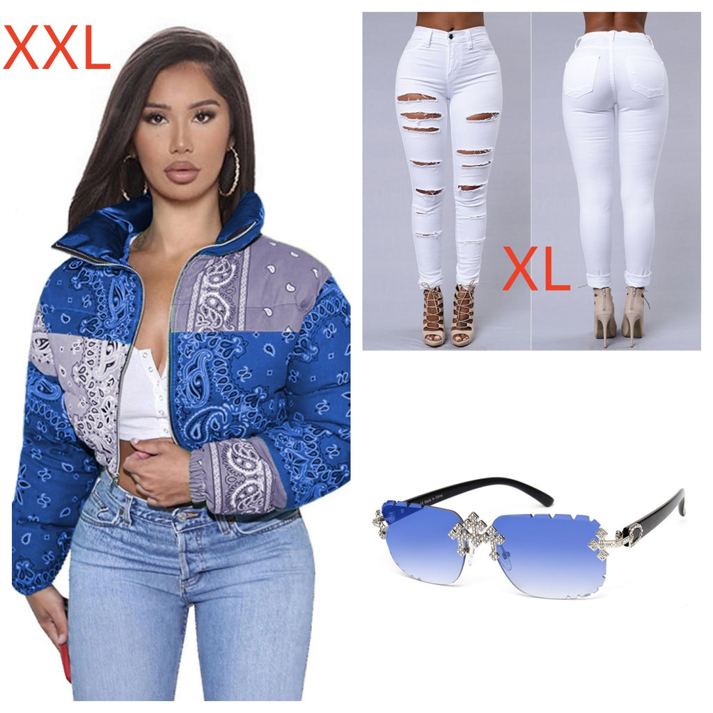 Lunettes de soleil de mode pour femmes Cross Diamond