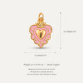 Pendentif coeur aimant Shell et accessoires Boweveryday