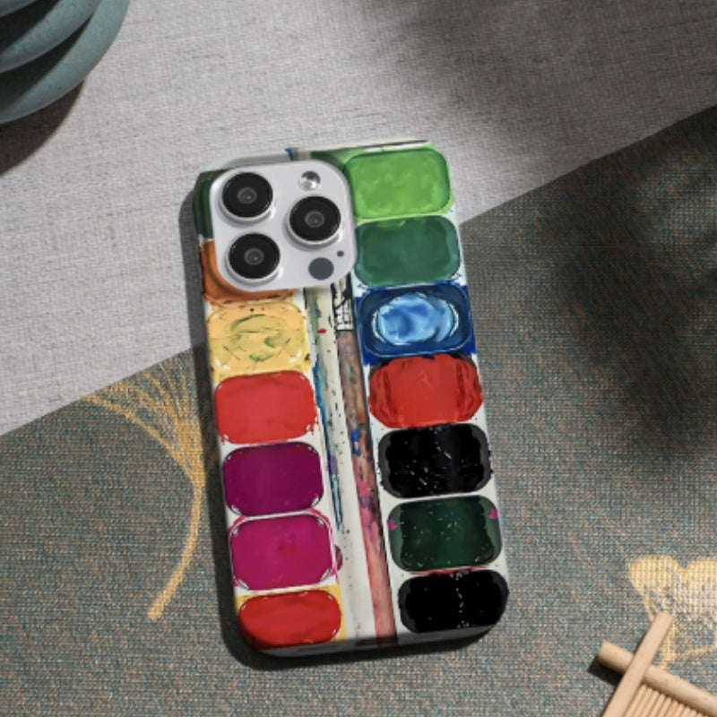 INFN Art étudiant Palette cas de téléphone créatif