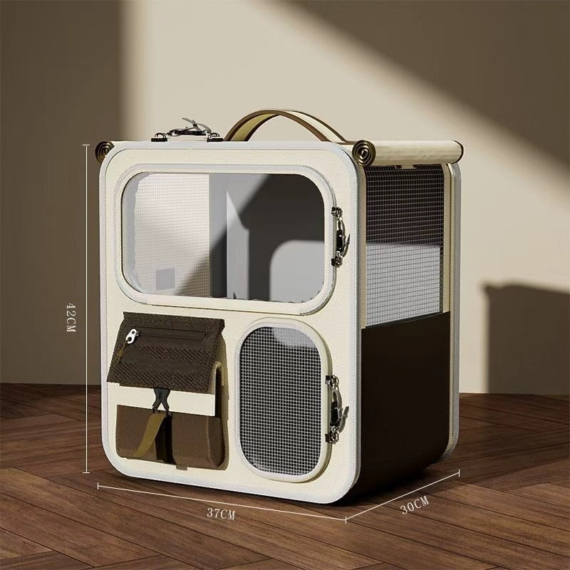 Porte-bagages de grande capacité Cat Carrier avec un sac multifonctionnel