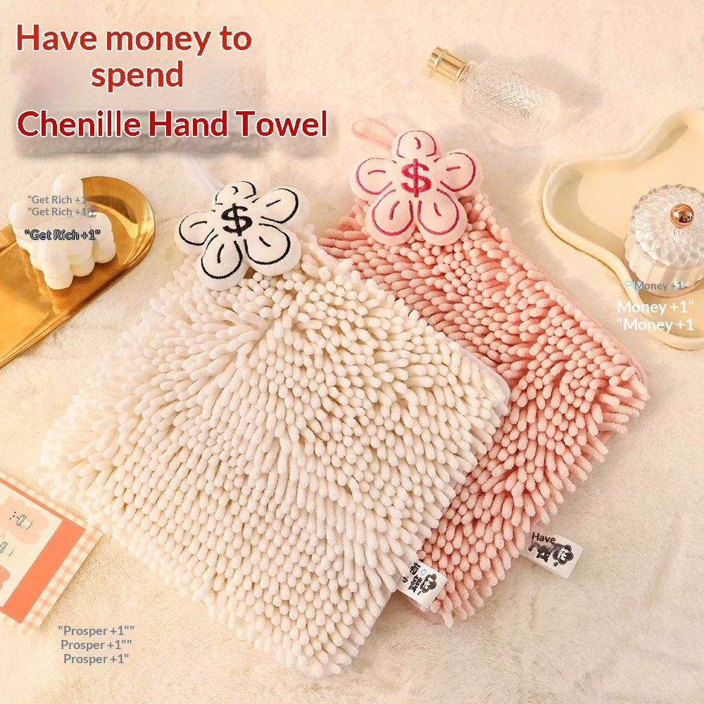 Chenille Suspension de serviette à main créative mignon