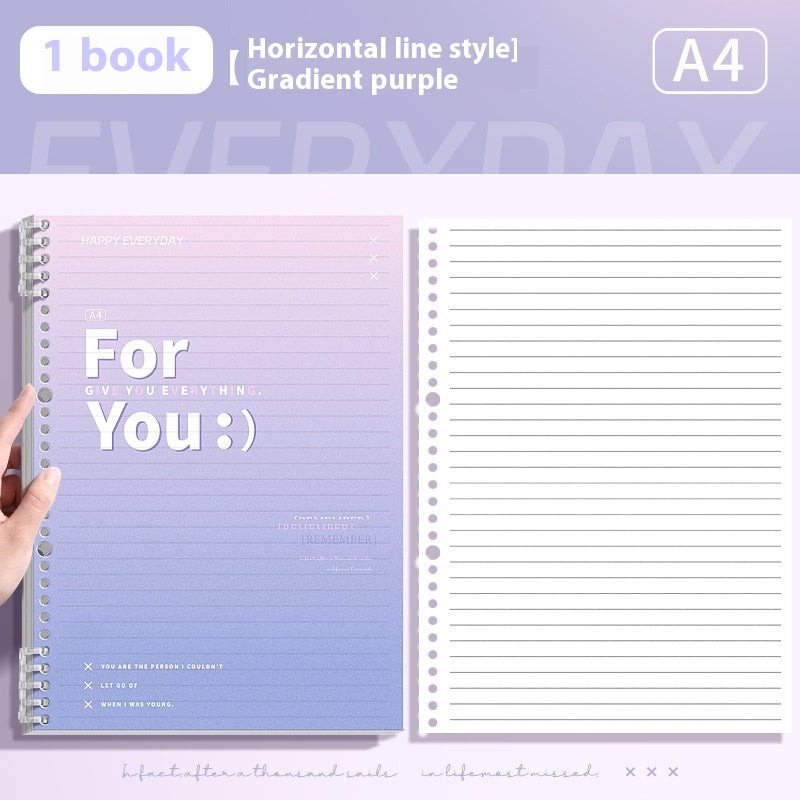 Gradient Removable Coil Notebook