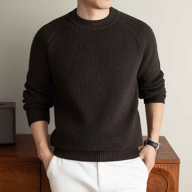 Col rond Couleur solide tendance confortable et doux