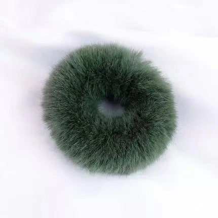 Faux fourrure des femmes en peluche de couleur solide