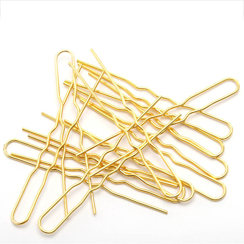 Bricolage accessoires capillaires matériel Retro Wave U-forme variété deux dents épingle à cheveux