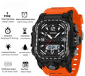 Montre numérique carrée Imperméable Sports Compte à rebours Chronomètre Multifonctionnel Randonnée en plein air Wris