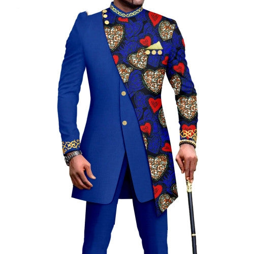 Costume deux pièces pour hommes africains Slim L
