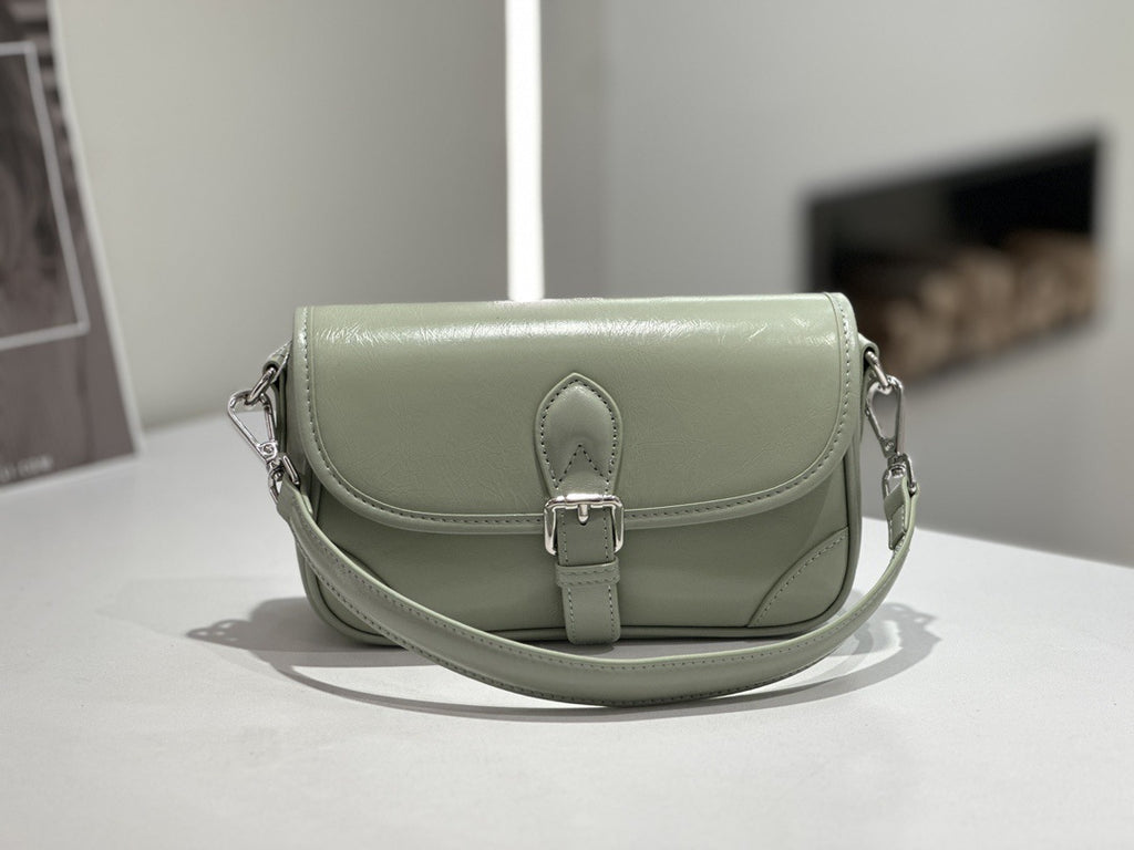 Badi Top-layer Cowhide sac de selle pour les femmes véritable sac en cuir