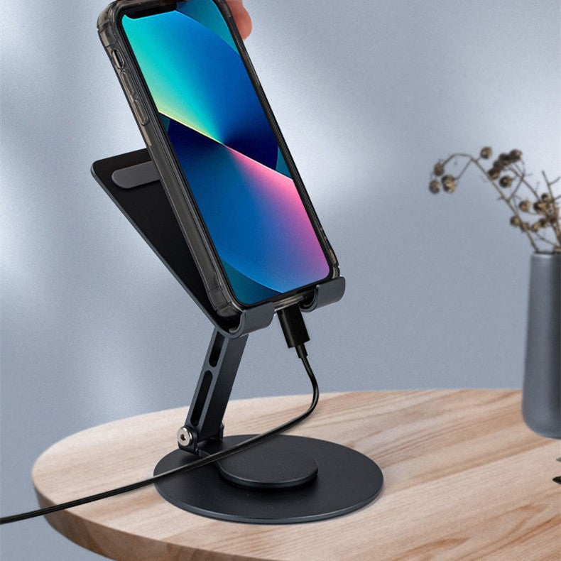 Support de téléphone mobile rotatif en alliage d'aluminium