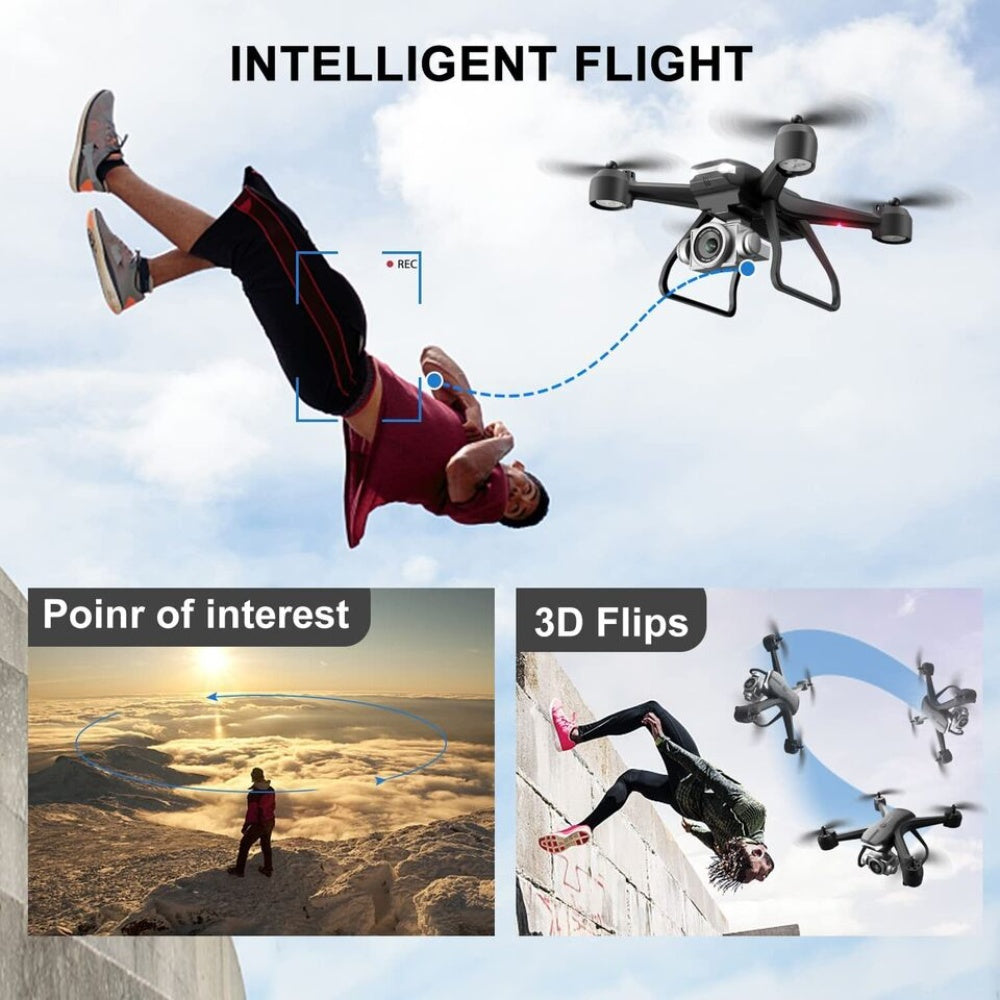 V14 Drone professionnel HD 6K Dual Camera Wifi FPV Portable RC Quadcopter 2 BATTERY
