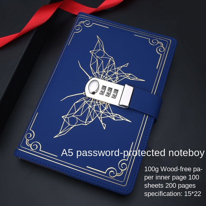 Exquis Retro Notebook Hand Account Butterfly Codebook