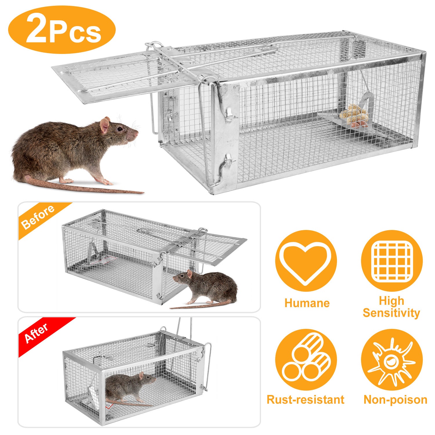 Trap humain d'animaux vivants