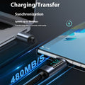 PD20 Charge 66W Fil de tressage Alliage d'aluminium Affichage numérique Données de charge rapide C