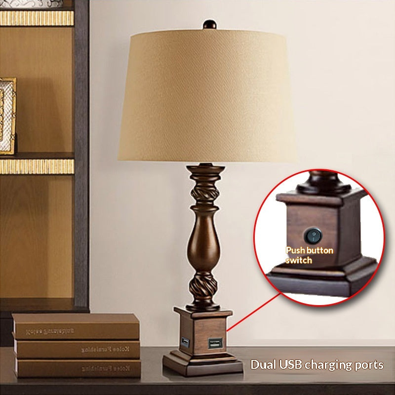Lampe de table de style américain Lampe de chevet de style européen pour la chambre