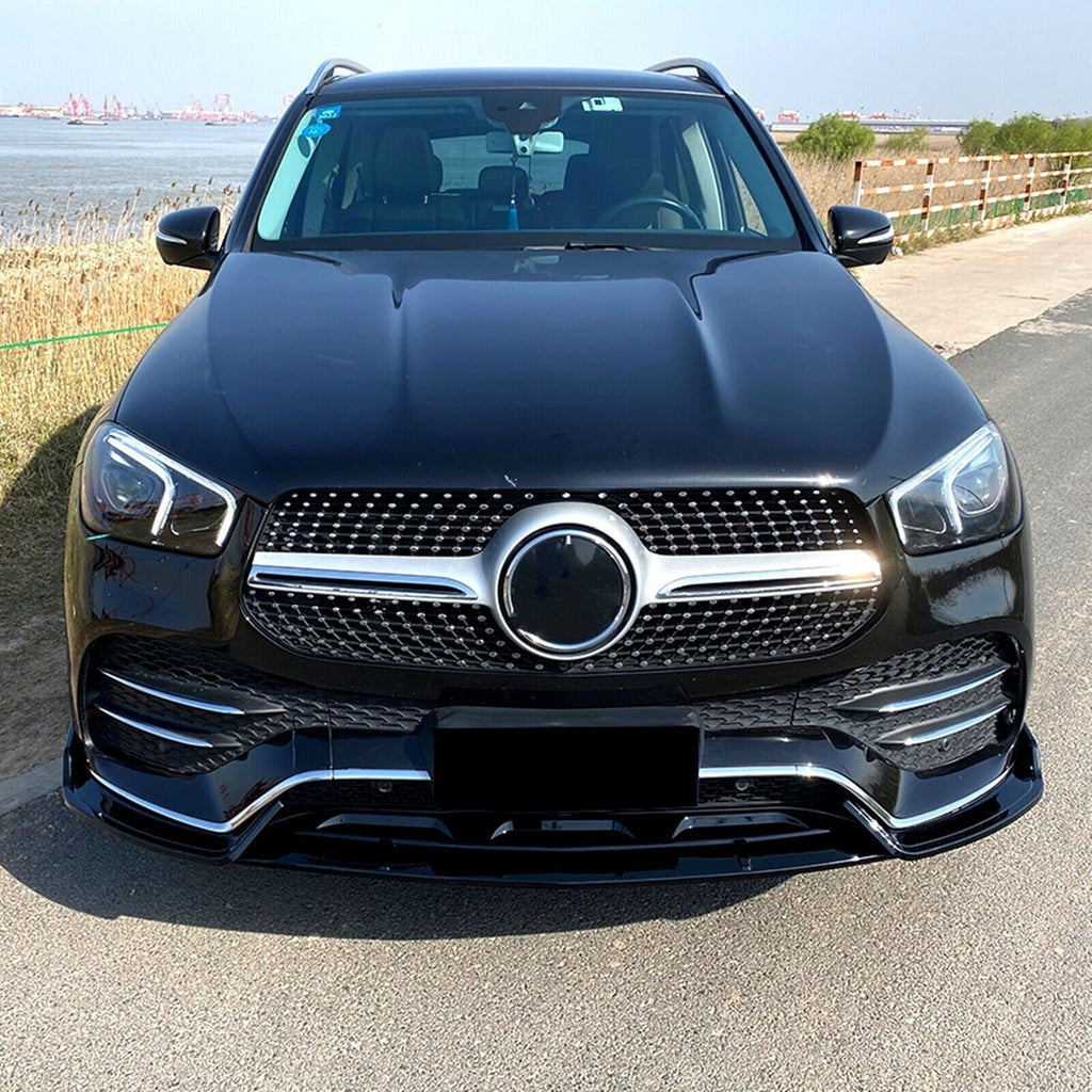 Gloss Black Front Spoiler Lip M Ercedes Classe GLE W167 C167