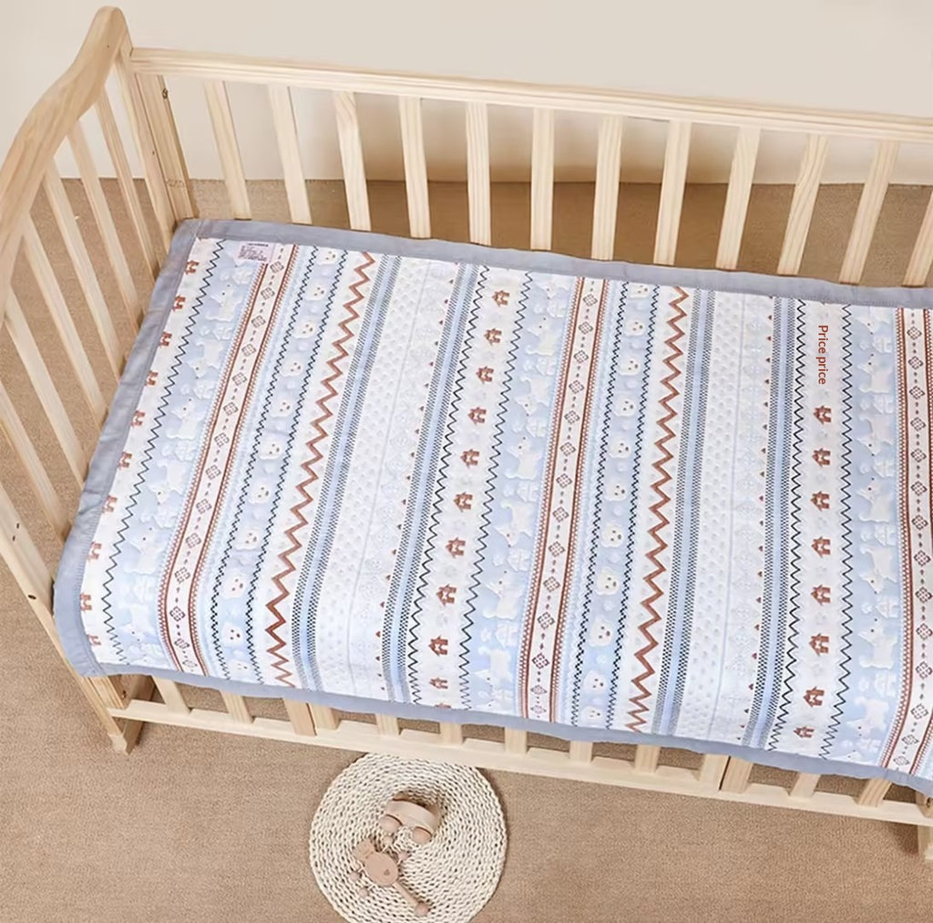Six-Layer Gauze Soft Cooling Mat Pure Cotton Convient aux mamans et aux bébés