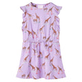 Robe pour enfants avec manches volantes et ceinture
