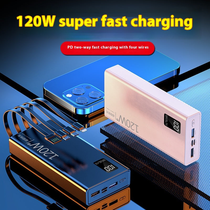 Batterie portable bidirectionnelle à charge ultra rapide pour téléphones portables Affichage numérique intelligent M
