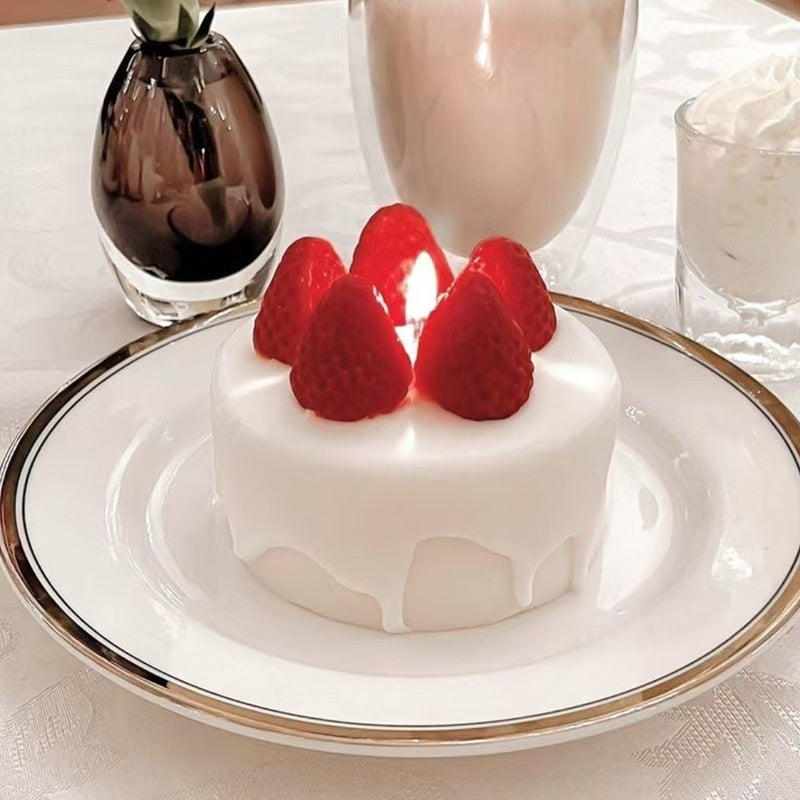 Boîte-cadeau en aromathérapie au lait de la chambre au gâteau fraise