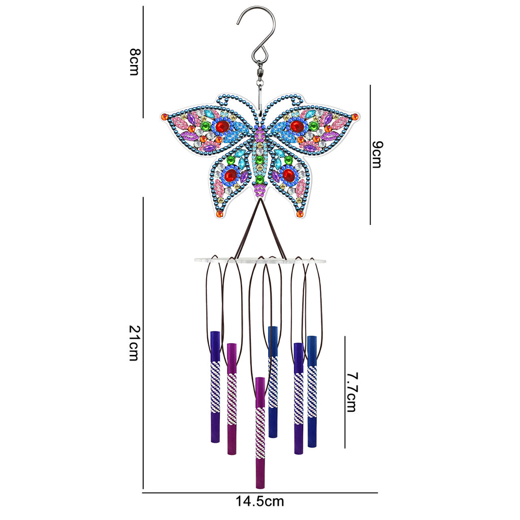 Diamant Peinture Wind Chime Pendentif DIY Handmade Outdoor Sun Catcher