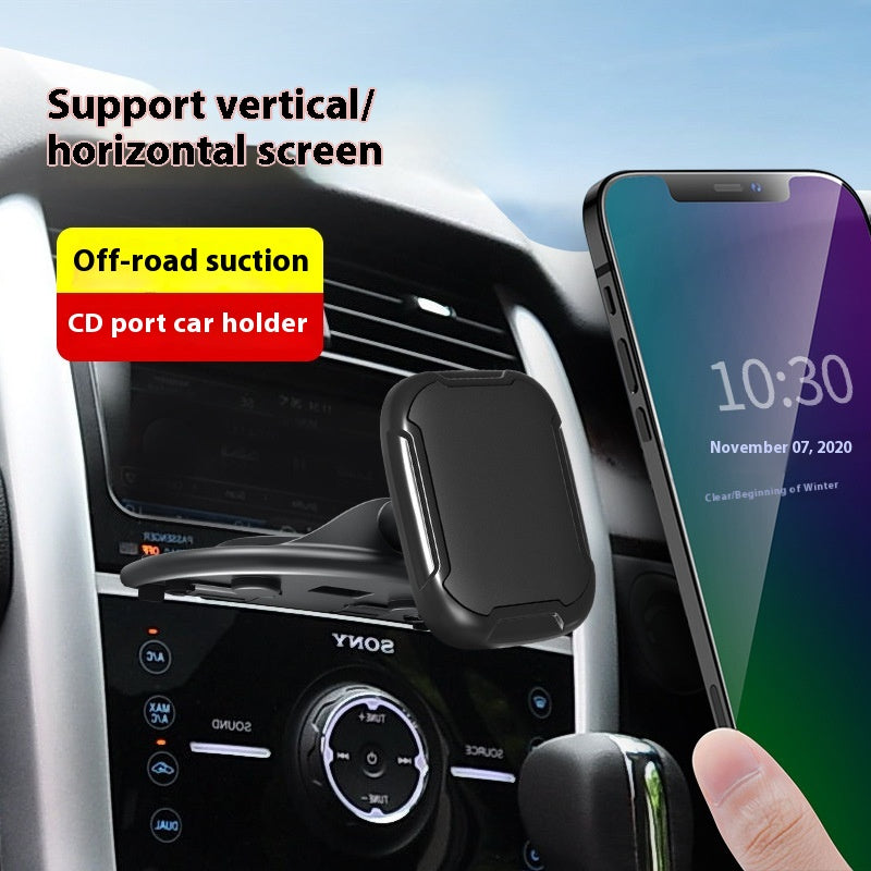 Car CD Clip Support de téléphone mobile Car magnétique Navigation Bracket