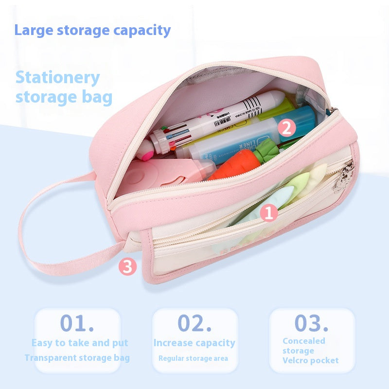 Grande capacité Sac de papeterie étudiants