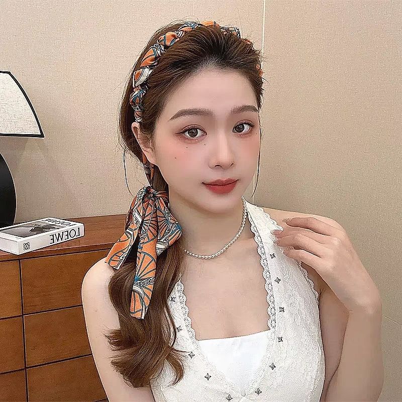 Bande de cheveux tressé Bow pour femmes