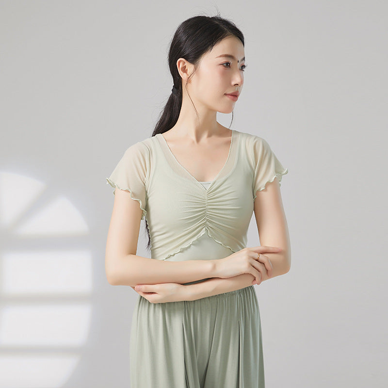 Pratique de danse classique à manches courtes pour femmes