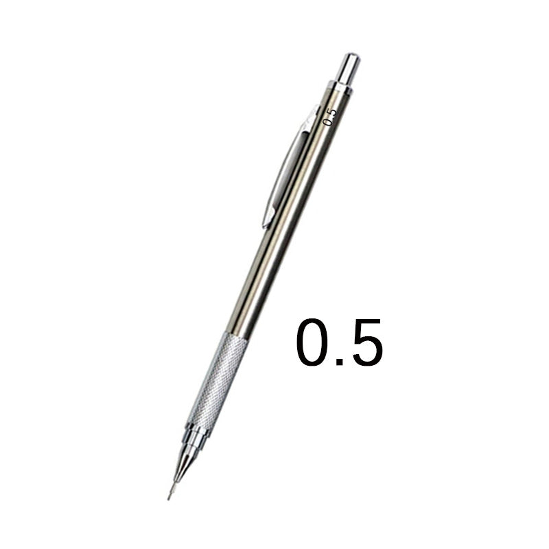 Mechanical action of a metal propelling pencil