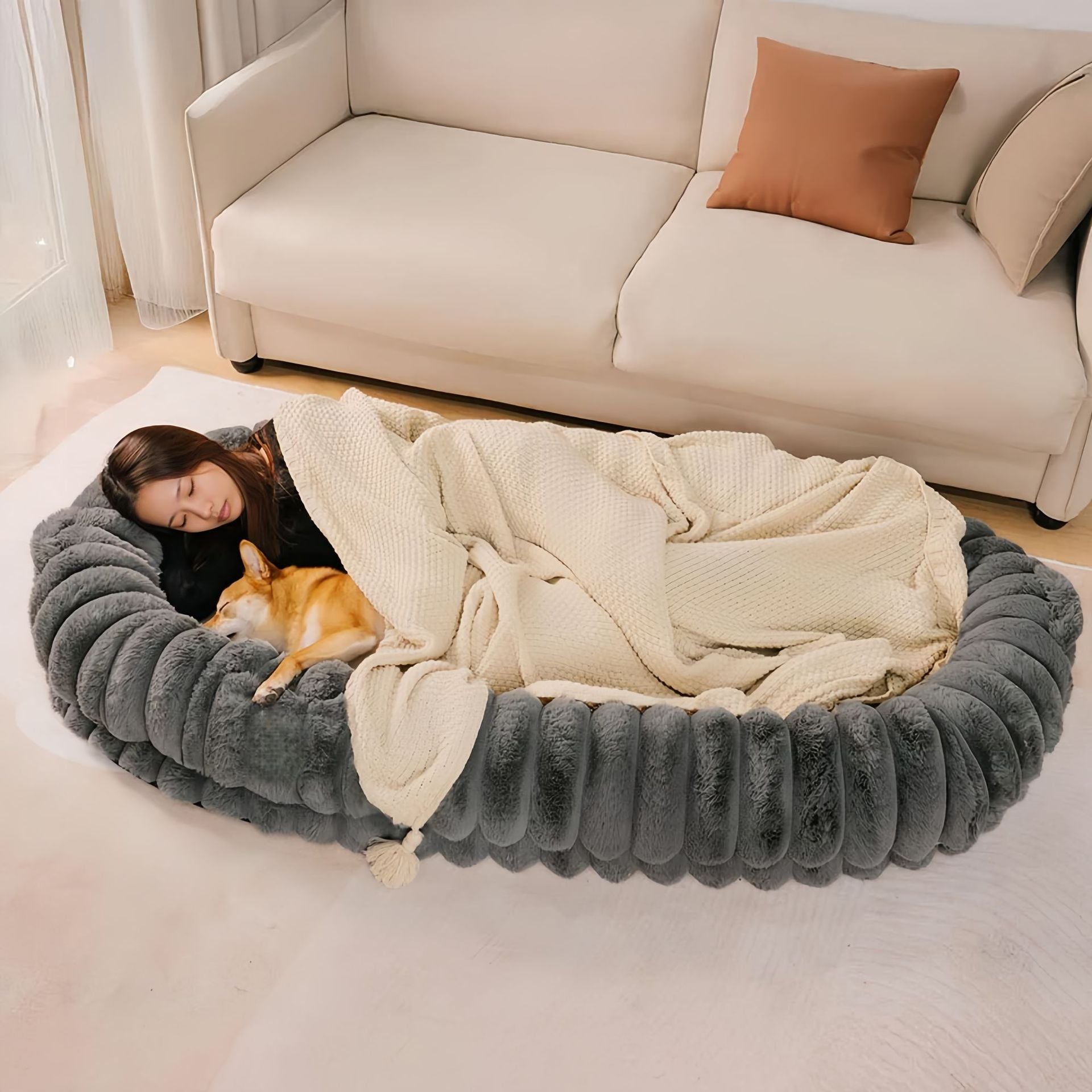 Lit de Sofa confortable et sûr pour chien et homme partagé qui est amovible et lavable