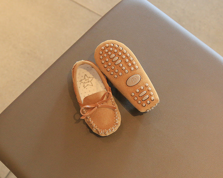 Mode bébé fille mignon simple couche chaussures Soft Bottom