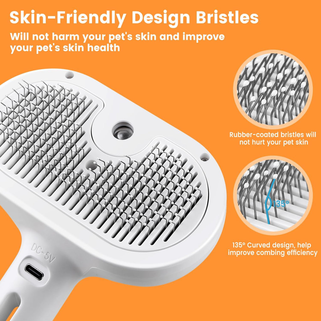 3 en 1 brosse à vapeur de chat