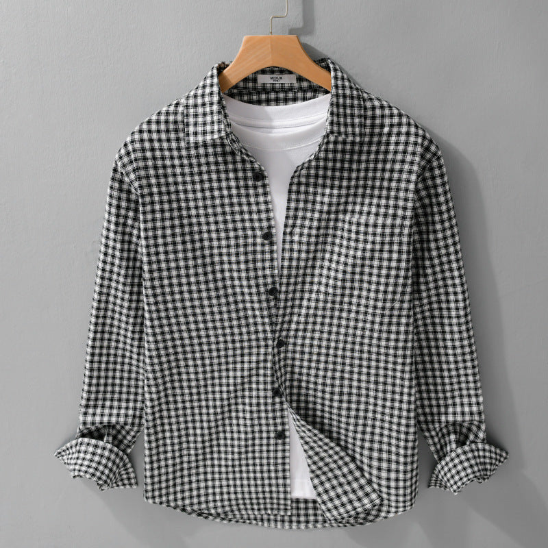 Chemise polyvalente à manches longues simple pour homme