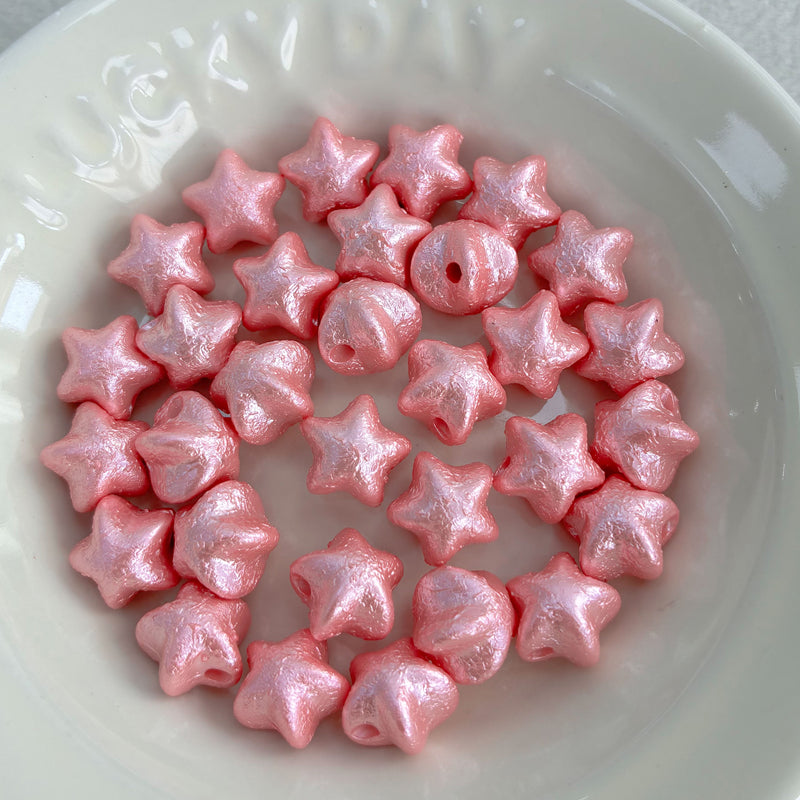 Perles en soie perles acryliques en forme de perles avec trou droit