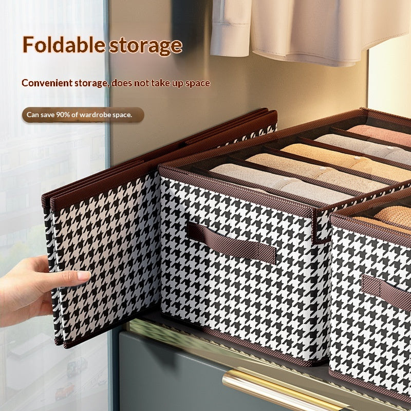 Organisateur de vêtements pliables de grande capacité avec compartiments