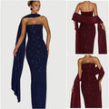 Robe de femme sans écharpe à paillettes
