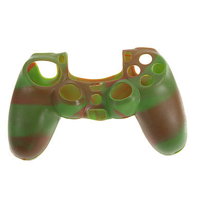 Camouflage Silicone Protection antidérapante Cas de peau Green Style Joystick Case pour PS4 Contr