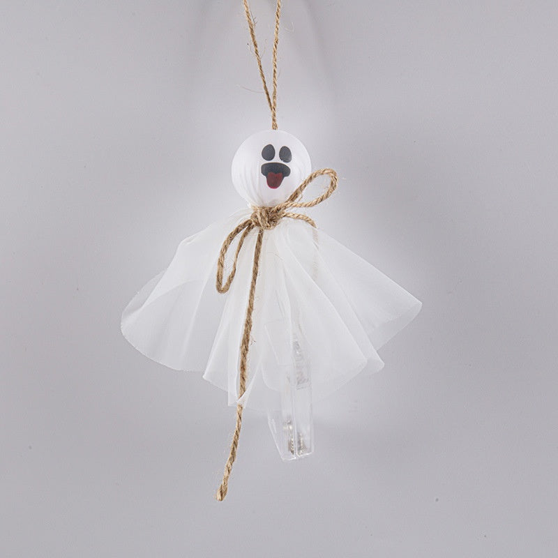 Halloween Ghost Dress Up Lieu Disposition Lumières colorées Chaîne d'éclairage Led