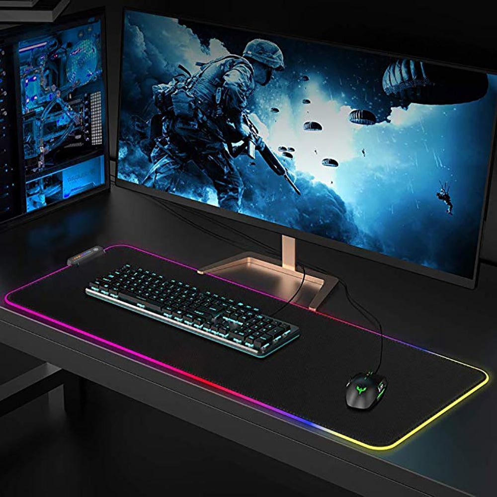 Led super grand tapis de souris brillant