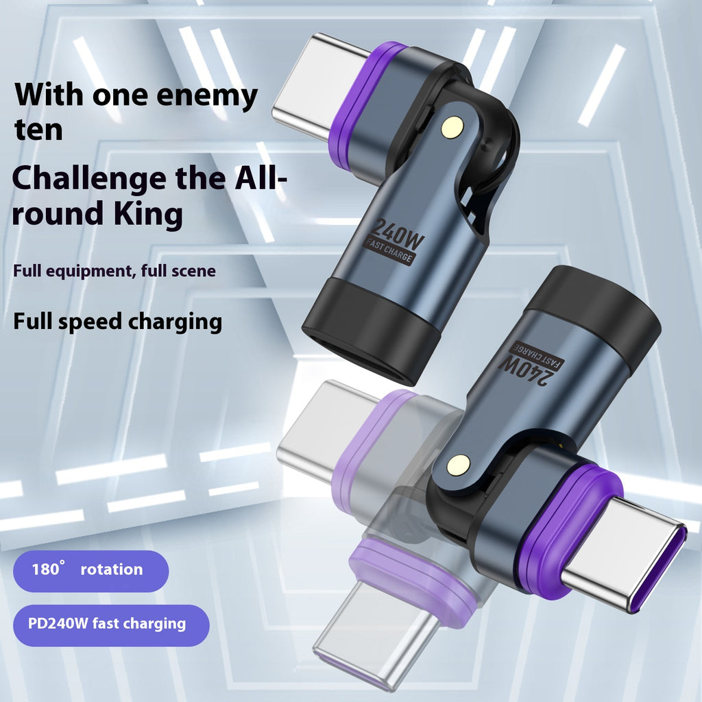 240W Adaptateur magnétique de typeC PD30 ligne de charge rapide