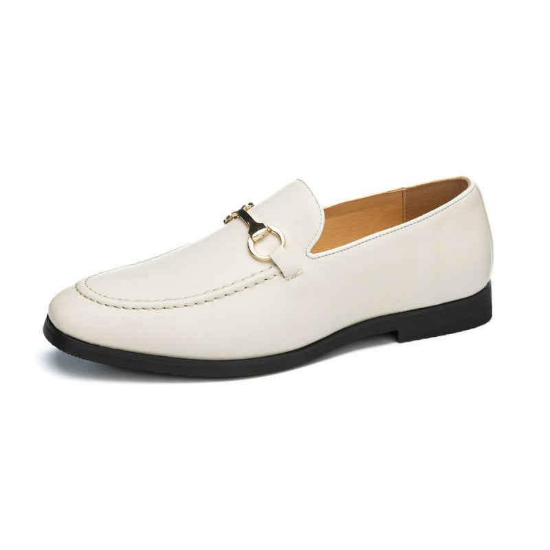 Hommes bureau en cuir Business Loafers Minimalist Slip-on Chaussures en cuir