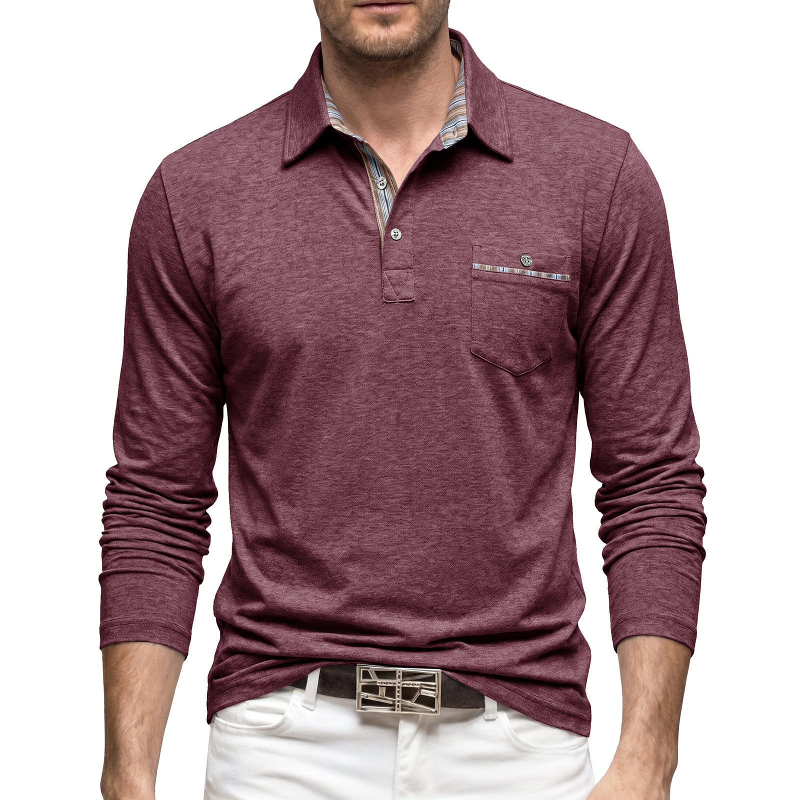 Polo Shirt avec une poche en flap disponible en grandes tailles pour les vêtements d'affaires