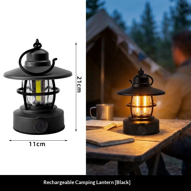 Lampe de camping rétro à énergie solaire