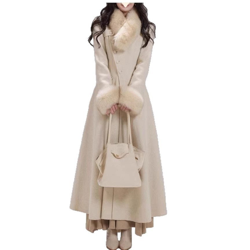 Manteau en laine à double face pour une princesse