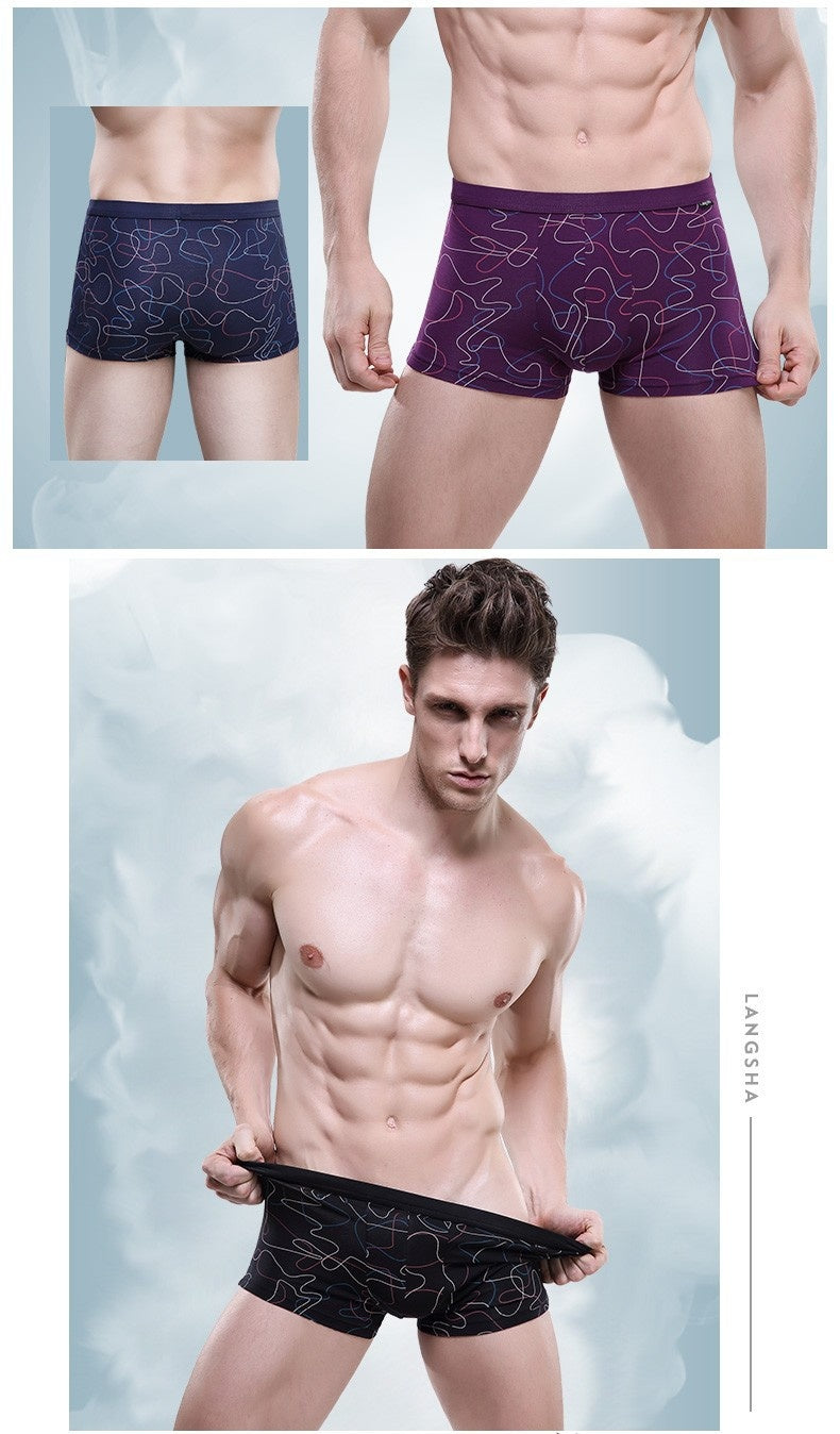 Short respirant imprimé pour hommes