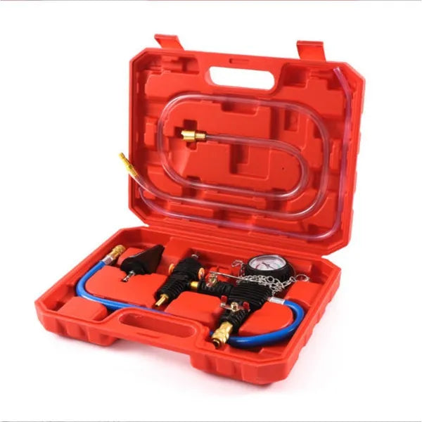 Cooling System Vacuum Fill and Bleed Tester Leak Detection Kit Universal Radiator Adapter